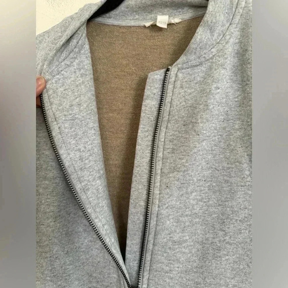 Eileen Fisher Brushed Cotton Terry Flight Jacket- oversized - Picture 10 of 13